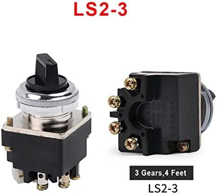 HALONE 1PCS 30 mm Master Switch LS2-2 LS2-3 CLANB SWITCH JOYSTICK CONTROLERS CONTROLERS ROTARY SECOTION SWITCH 2/3 GEARS 380VAC 10A
