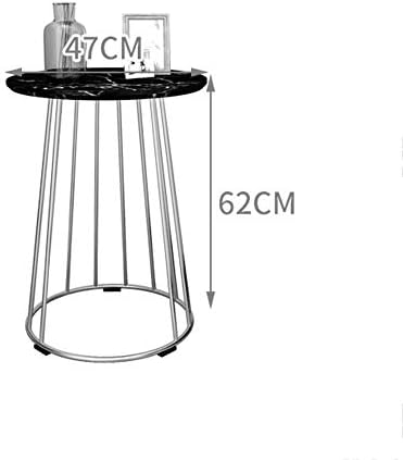 Полици zr- мермер таблета, метална заграда за странична маса/маса за кревети за кафе/мала маса