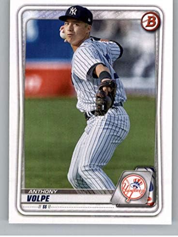 2020 Bowman Draft Paper #BD-178 Anthony Volpe New York Yankees Официјална картичка за тргување со бејзбол од MLB од компанијата Topps во сурова состојба