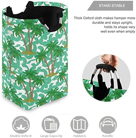 висесани Тропско Зелено Кокосово Дрво Голема Пречка за Перење Алишта Со Рачка Преклопливи Играчки За Перење И Облека Организација