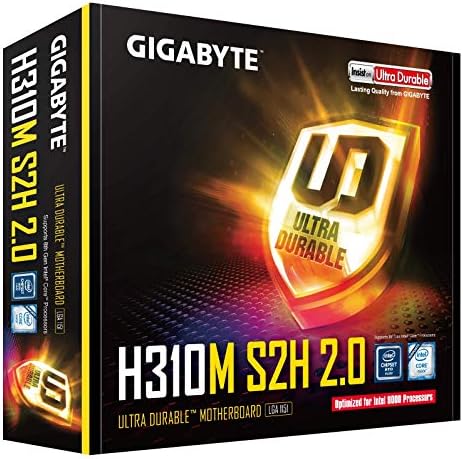 Gigabyte Intel H310M S2H LGA 1151 DDR4-SDRAM Micro Atx Матична плоча