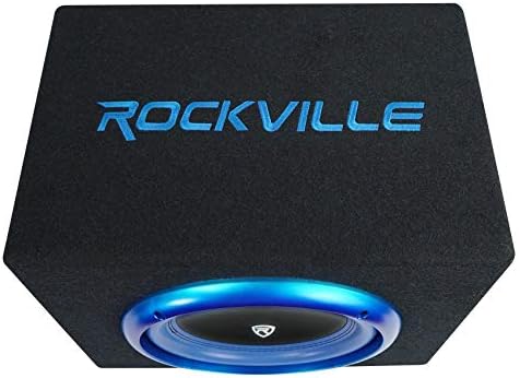 Rockville RVB10. 1А 10 Инчен 500w Активни Напојува Автомобил Сабвуфер+Под Комплет Кутија