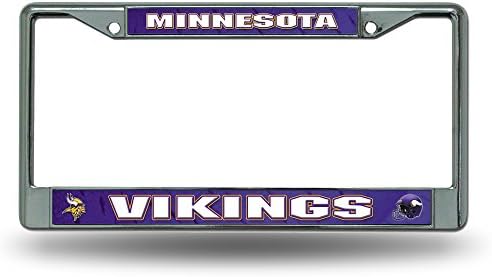 Rico Industries NFL Minnesota Vikings Стандардна рамка за регистарска табличка, 6 x 12,25-инчи