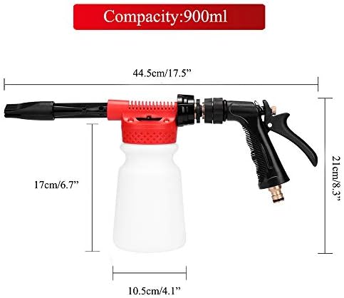 Сапун За Пиштол За Пена За Миење Автомобили Хукипер, Шише Со Пиштол За Чистење Со Распрскувач Од Пена Од Автомобилска Пена, Пиштол За Шампон од Вода од 900 мл За Возил?