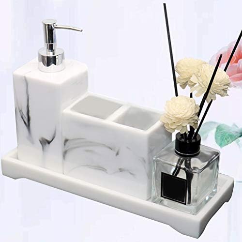 1 сет бања за бања држач за четкичка за заби Прес шише за четка за заби модел куќа украси