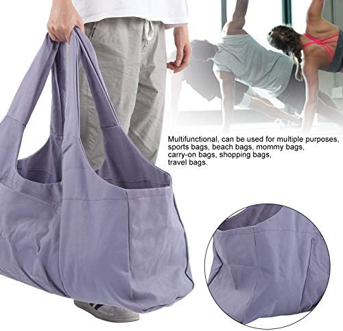 Moobreze Purple Yoga Tagn за душеци, крпи, облека, торба за дишење и лесна платно со повеќе прегради за фитнес, патување