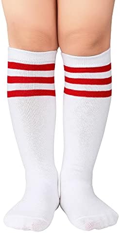 Деца Детски Фудбалски Чорапи Ленти Чорапи Со Високи Цевки За Колена Памучни Униформни Спортски Чорапи За Мали Момчиња Девојчиња