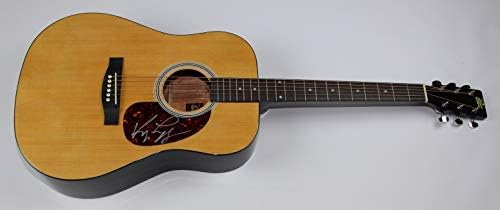 Кени Логинс Ова е тоа 'автентично потпишано автограмирано со целосна големина Акустична гитара LOA