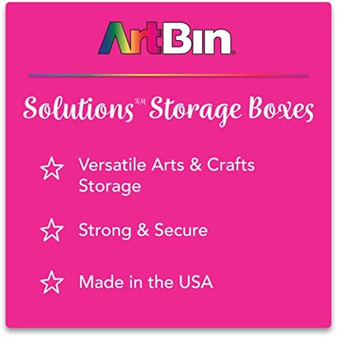Решенија Artbin 3003AB Мала кутија, организатор на снабдување со уметност и занает со отстранливи делители, [1] Пластична кутија
