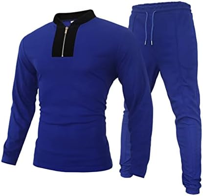 Машки обични тренерки поставуваат џогирање со долги ракави, поставува пулвер качулка и џемпери 2 парчиња облека 40
