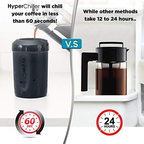 Hyperchiller HC2CB Патентиран ладилник за замрзнување на кафе/пијалоци, нов, подобрен, посилен и потрајни! Подготвени за една