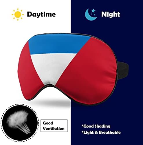 Знаме на Антигва И Барбуда Мека Маска За Очи Покријте Ефективно Засенчување Удобност На Очите Маска за Спиење Со Еластичен Прилагодлив