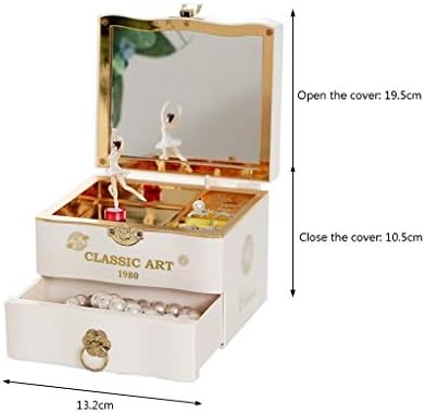 ZXB-Shop Music Box Classical Storage Box Creative Rotytorting Dance Music Box Day Day Riday Подарок Музички кутија Вуд музички кутија