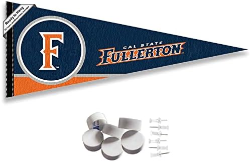 Cal State Fullerton Titans Pennant Flag and Wall Tack Mount Pads