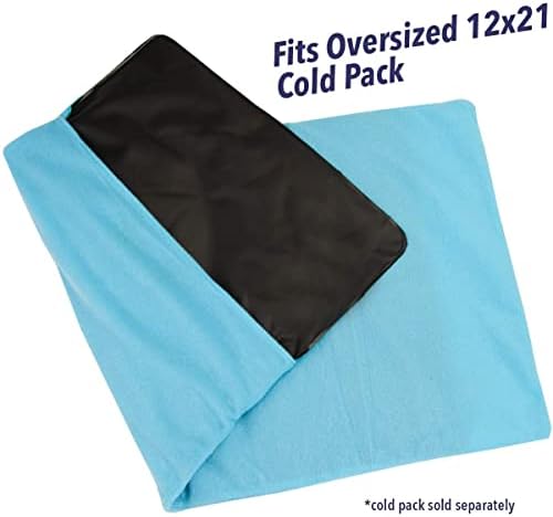 Icewraps Дополнително покритие само за 12 x21 глинен мраз пакет | Покрив за мека ткаенина што може да се користи и за печење за ладно пакување | Ткаенина на ракав за ладна к?