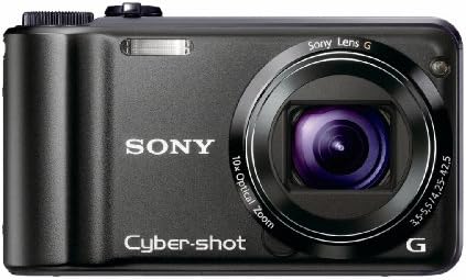 Sony Cyber-Shot DSC-H55 14.1MP дигитална камера со оптичко зумирање со широк агол од 10x со стабилизација на сликата SteadyShot и 3,0