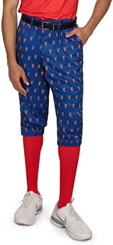 Tipsy Elves Golf Knickers For Men - Вклучени чорапи за совпаѓање - атлетски вклопувачки панталони со дизајни за промена на играта