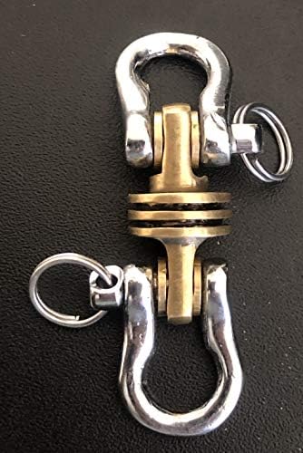 Влошни за напојување на напојување со напојување со Kylink уникатен карабинер за клучеви за клучеви на модерни организатор клуч за прстен додаток за вртење на пролет?