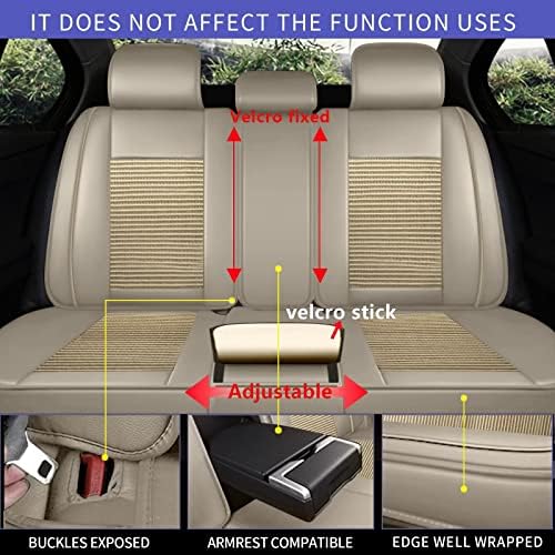 Дистутого автомобилски седишта за автомобили ги опфаќа целосните водоотпорни кожни кожни седишта Универзално вклопување на повеќето
