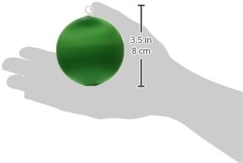 Корисни раце сатенски топки, 3-инчи, Божиќно зелено