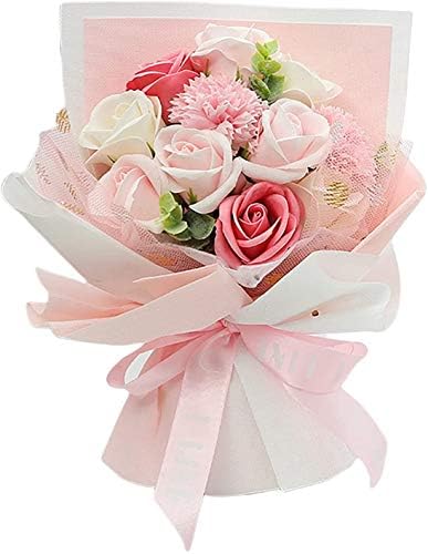 Вештачки Сапун Цвет Бања Сапун Роза Цвет Миризливи Сапун Букет За Денот На Мајката Вљубените Свадба Декорација-Розова