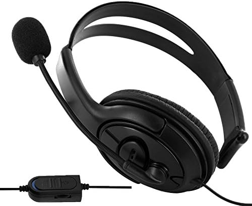 Слушалки за Слушалки со Една Страна слушалки со / Микрофон за Sony PS4 PlayStation 4, Црна
