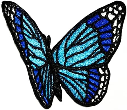 Кленплус 3 парчиња. Сина Пеперутка Прекрасна Инсекти Извезени Железо На Шиење На Печ Модни Уметности Цртан Филм Деца Деца Налепници Закрпи За