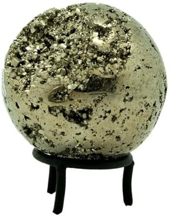 Минералистичка колекција кристално лекување камења, пиритска сфера дланка, 0,5 lb вистински оригинални кристали на подароци Пиедра Прита, карпи