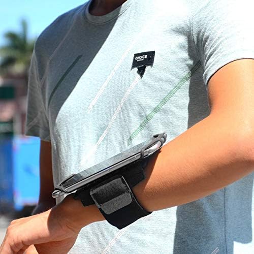 Фолч за LG Q70 - ActiveStrech Sport Armband, прилагодлива амбалажа за тренинг и трчање за LG Q70 - etет Блек