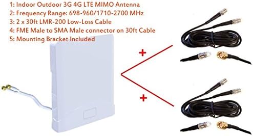 3G 4G LTE затворен опсег на отворено Мимо Антена за Digi IX20 4G LTE рутер