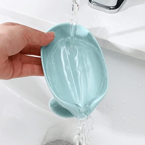 Држач за сапун од сапун, сапун, сапун, мултифункционално сапун сапун, вертикален држач за сапун со силиконски вшмукување, декор за одвојување