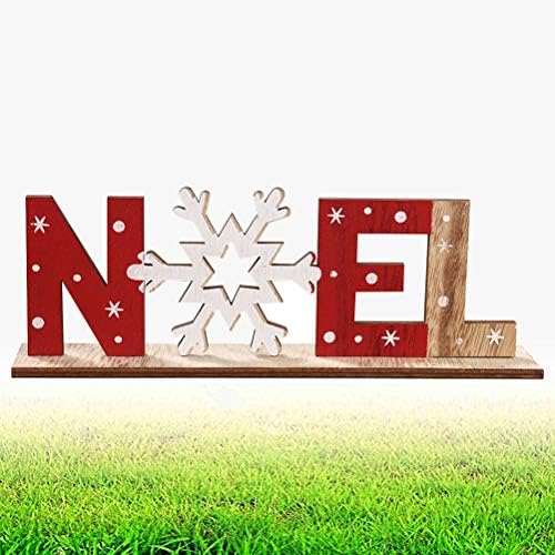 Амосфун Божиќна Декорација Ноел Вуд Знак Божиќен Празник Снегулка Дрво Плакета Знак Декоративна Табела Врвот Знак Плакета Божиќна Забава Декорација, За Пријатели