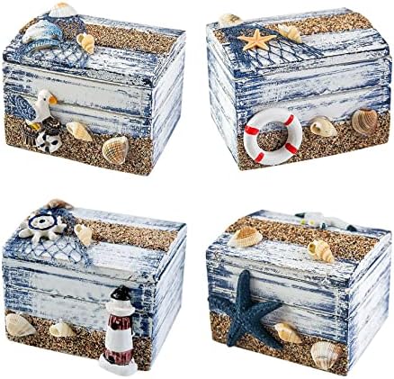 Декоративна Минијатурна Кутија Во Стилот на медитеранот Класична Дрвена Мала Кутија Креативна Кутија За Накит Кутија За Бонбони 1 ПАРЧИЊА Слатки