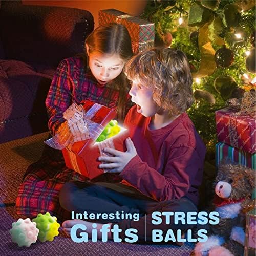 Fidget играчки Стрес топки Поп за деца и возрасни, притиснете меурчиња фидажа топка за подароци за девојчиња и момчиња