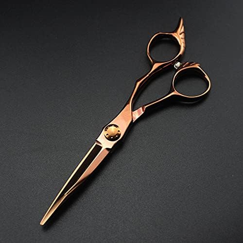 Ножици за сечење на коса, 6 -инчен професионален Јапонија 440C бронзени ножици за коса, кои се поттекнуваат бербер фризури за фризури за сечење на ножици за сечење на ф