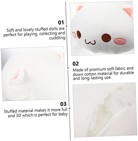 Toyvian мачка кукла декоративни перници за кауч бели декоративни перници за кревет кадифни перници за деца мачка животно прегратка играчка