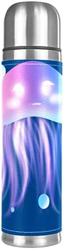 Вакуум од кожа од не'рѓосувачки челик Изолирана кригла медуза термос шише со вода за топли и ладни пијалоци деца возрасни 16 мл
