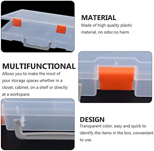 Пластични садови Cabilock Пластични канти за складирање блокови пластични организатор кутија со отстранлив контејнер за складирање на капакот за градежни блокови за?