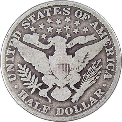 1909 Бербер Половина Долар Г Добар 90% Сребро 50С Американски Тип Монета Колекционерски