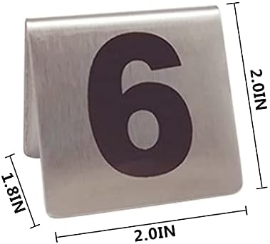 Броеви на табели 1-50 броеви на табели со ресторани од не'рѓосувачки челик