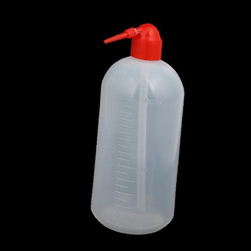 Х-DREE 5pcs 1000ml Капацитет Црвен Врв Јасно Бела Пластика Течност За Складирање Стискаш Шише(Нови Lon0167 5pcs 1000mL Избрана Капацитет