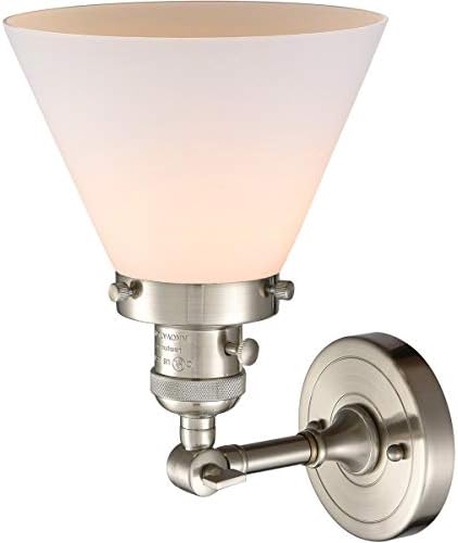 Иновации 203СВ-СН-Г41 1 Светлосна Светилка Со Прекинувач Со Високо Ниско Исклучување, Четкан Сатенски Никел