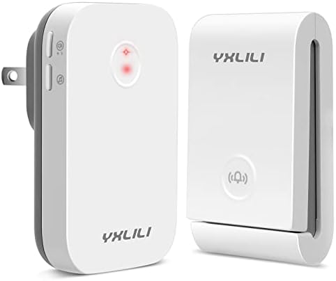 Yxlili безжичен врата, комплет за само-напојување на вратата без батерии, потребно копче за притискање на врата, безжична врата, 38 тонови гласно