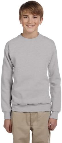 Hanes by Youth ComfortBlend EcoSmart Crewneck Sweatshirt_light Steel_XL