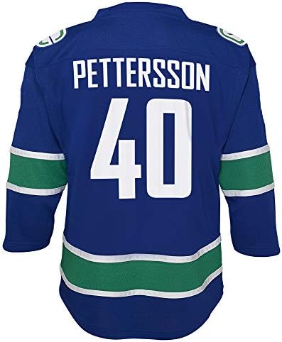 OuterStuff Elias Pettersson Vancouver Canucks Blue 40 деца 4-7 домашна реплика дрес