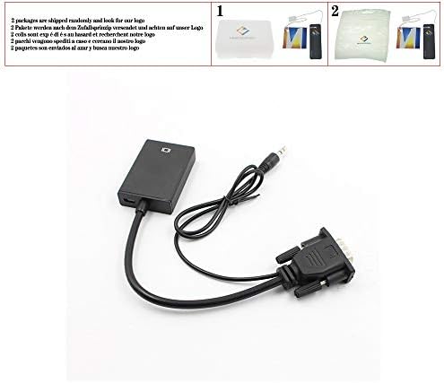 Кабел за адаптер за женски конвертор VGA до HDMI со аудио излез 1080p VGA HDMI адаптер за компјутерски лаптоп до HDTV проектор