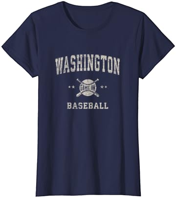 Вашингтон Гроздобер Бејзбол Троп на ретро дизајн маица