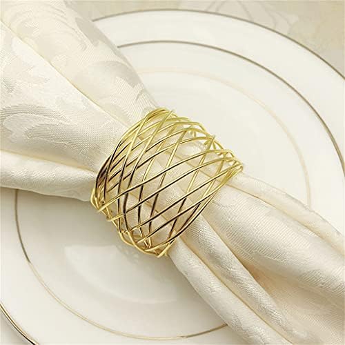 Орета 10 парчиња западна салфетка прстен железна жица метална прстен салфетка тока хотелска салфетка прстенка за салфетка
