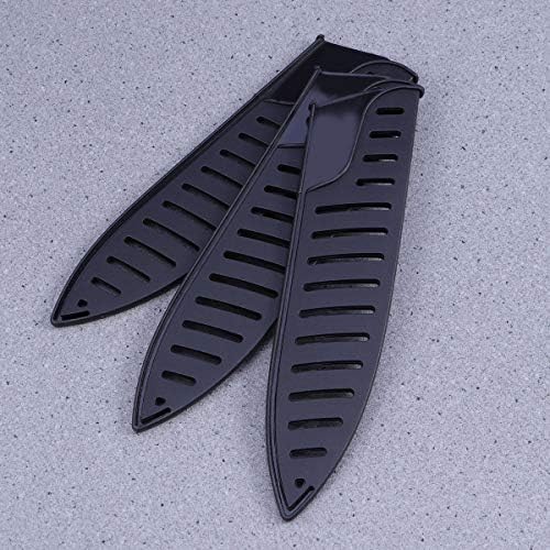 Хемотон 6 парчиња Црн Пластичен Кујнски Нож Заштитен Капак за 8 Инчи Нож