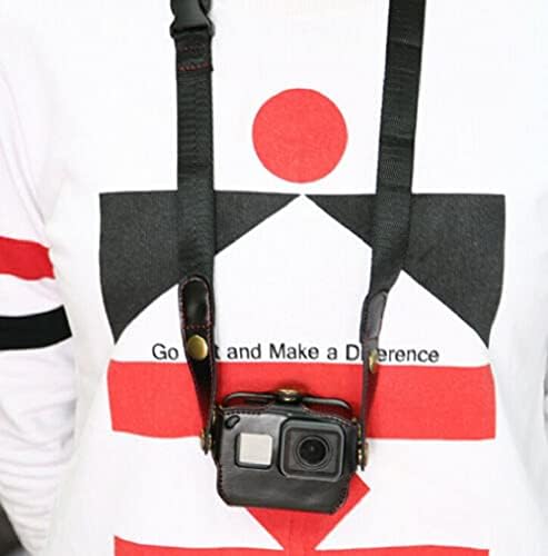 НАТЕФЕМИН Пренослива Стп Кожа Со Заштитна Обвивка За Ремен За Рамо Случај Против Паѓање Безбедни Цврсти Додатоци Торба За Камера